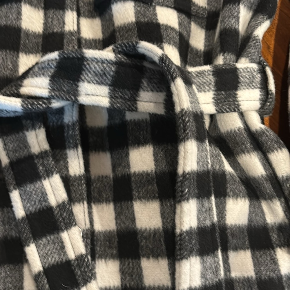 & Other Stories Monochrome Plaid Utility Jacket - Picture 3 of 6